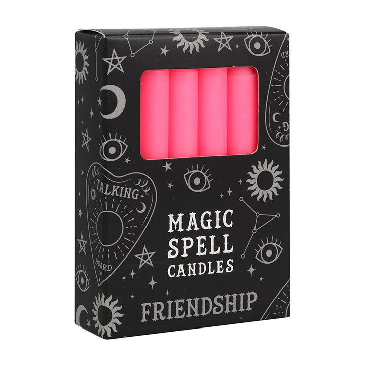 Friendship - Box of Pink 12 Spell Candles