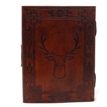 Load image into Gallery viewer, Leather Stag Notebook (6x8")
