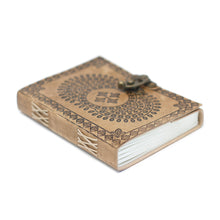 Load image into Gallery viewer, Leather Mandala Notebook (7x5")