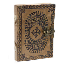 Load image into Gallery viewer, Leather Mandala Notebook (7x5")