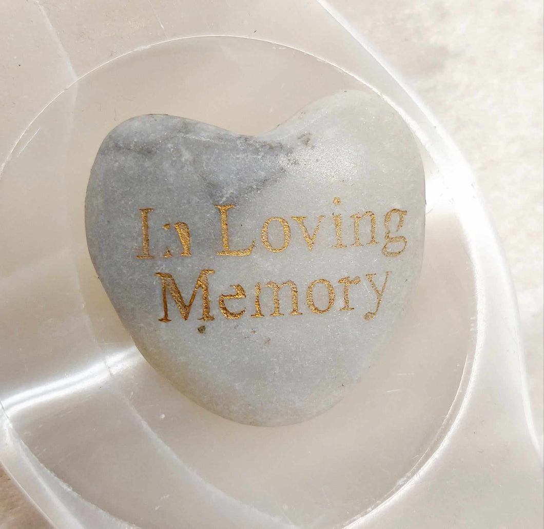 Soap Stone Heart - In Loving Memory