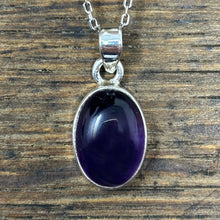 Load image into Gallery viewer, Sterling Silver Amethyst Pendant