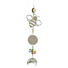 Load image into Gallery viewer, The Cottage Garden Crystal Pendant Suncatcher - Bee Happy