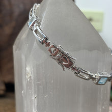 Load image into Gallery viewer, Blue Topaz Sterling Silver Bracelet
