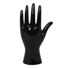 Load image into Gallery viewer, Black Ceramic Palmistry Hand Ornament