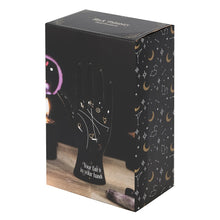 Load image into Gallery viewer, Black Ceramic Palmistry Hand Ornament