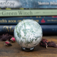 Load image into Gallery viewer, Green Moss Agate Sphere