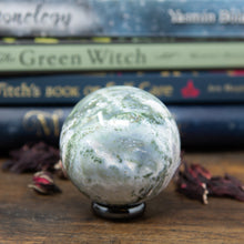 Load image into Gallery viewer, Green Moss Agate Sphere