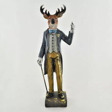 Load image into Gallery viewer, Stag Figure in Dapper Country Gent Outfit - Animal Statue