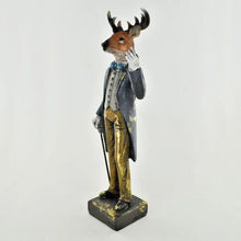 Load image into Gallery viewer, Stag Figure in Dapper Country Gent Outfit - Animal Statue