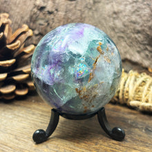 Load image into Gallery viewer, Fluorite Crystal Sphere 52mm
