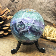 Load image into Gallery viewer, Fluorite Crystal Sphere 52mm