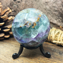 Load image into Gallery viewer, Fluorite Crystal Sphere 52mm