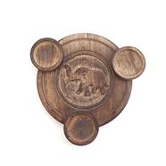 Load image into Gallery viewer, Fair Trade Mango Wood Elephant T- Light Holder - 142