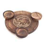 Load image into Gallery viewer, Fair Trade Mango Wood Elephant T- Light Holder - 142