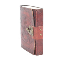 Load image into Gallery viewer, Pentagram Embossed Leather Journal