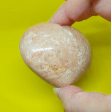 Load image into Gallery viewer, Peach Moonstone Polished Heart 125g