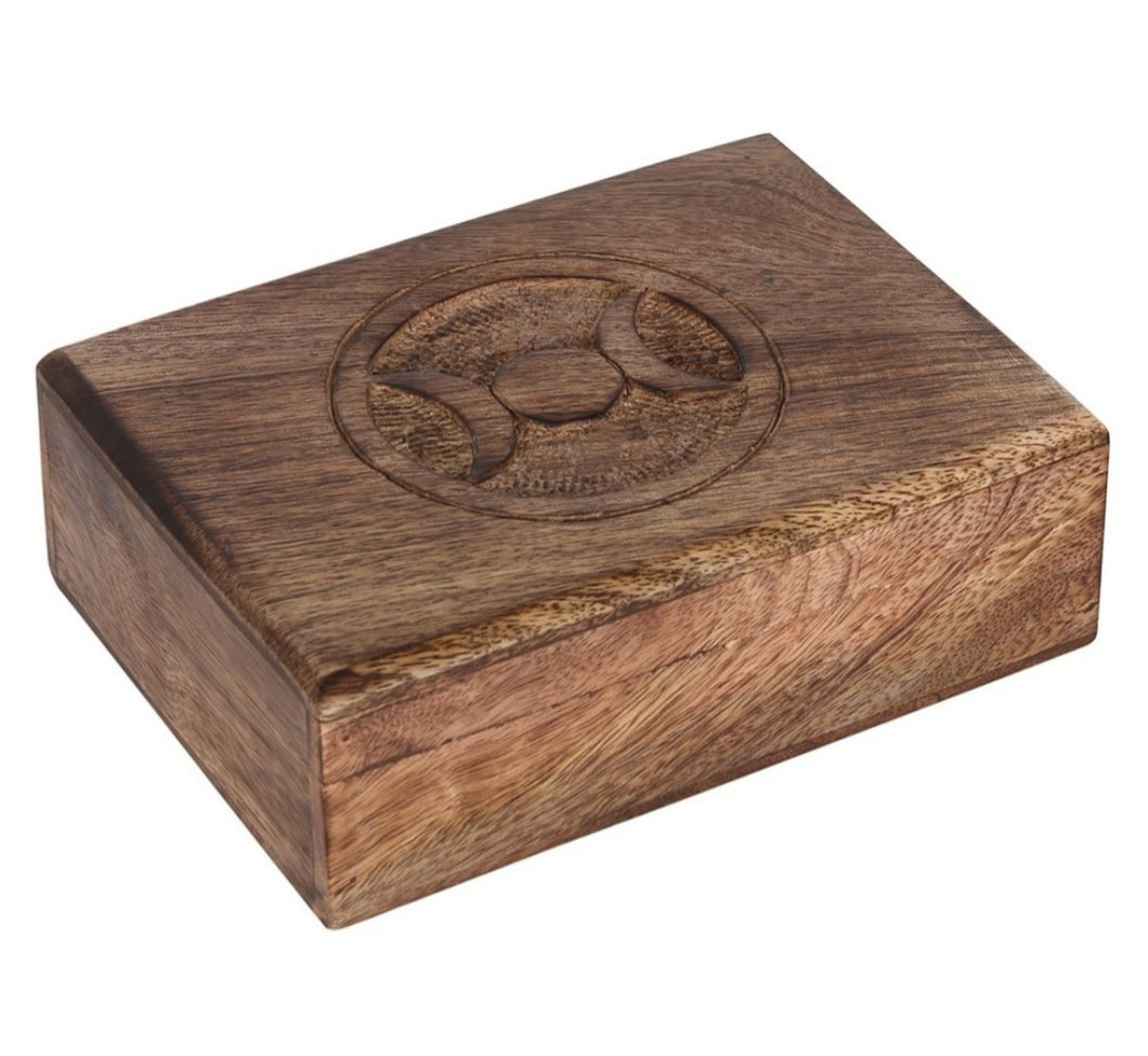 Wooden Box  - Triple Moon