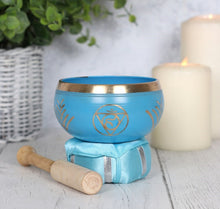 Load image into Gallery viewer, Turquoise Throat Chakra Singing Bowl