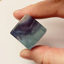 Load image into Gallery viewer, Rainbow Fluorite Medium Polished Cube 46g (2)