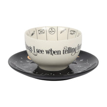 Load image into Gallery viewer, Ceramic Fortune Telling Teacup & Saucer