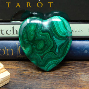 Malachite Heart Carving 61g