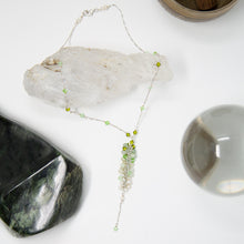 Load image into Gallery viewer, Peridot, Aquamarine and Water Pearl Necklace