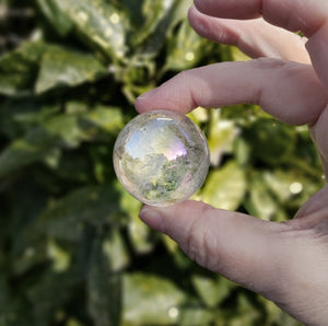 Angel Aura Quartz Crystal Sphere