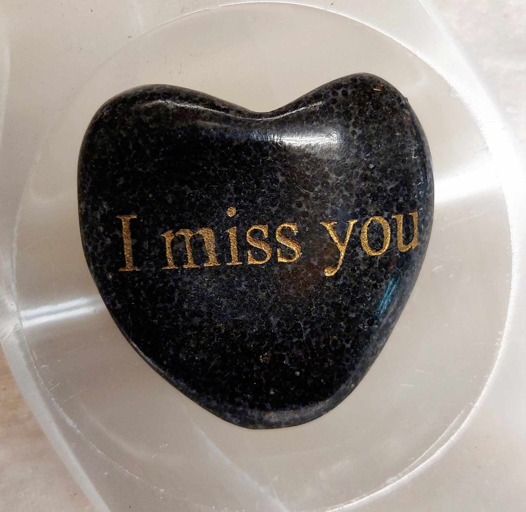 Soap Stone Heart - I Miss  You