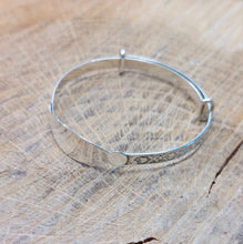 Load image into Gallery viewer, Sterling Silver Christening Bangle
