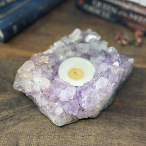 Tealight Holder - Amethyst Bed - TA2