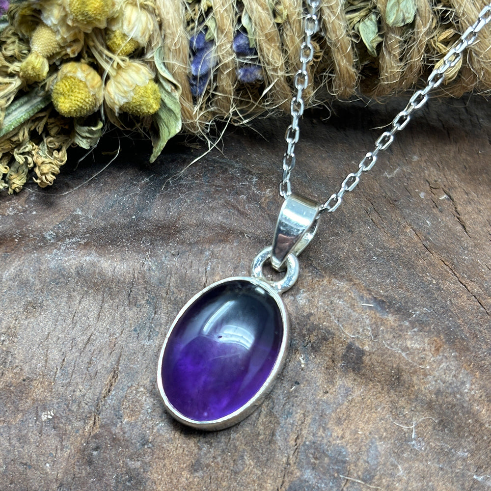 Sterling Silver Amethyst Pendant