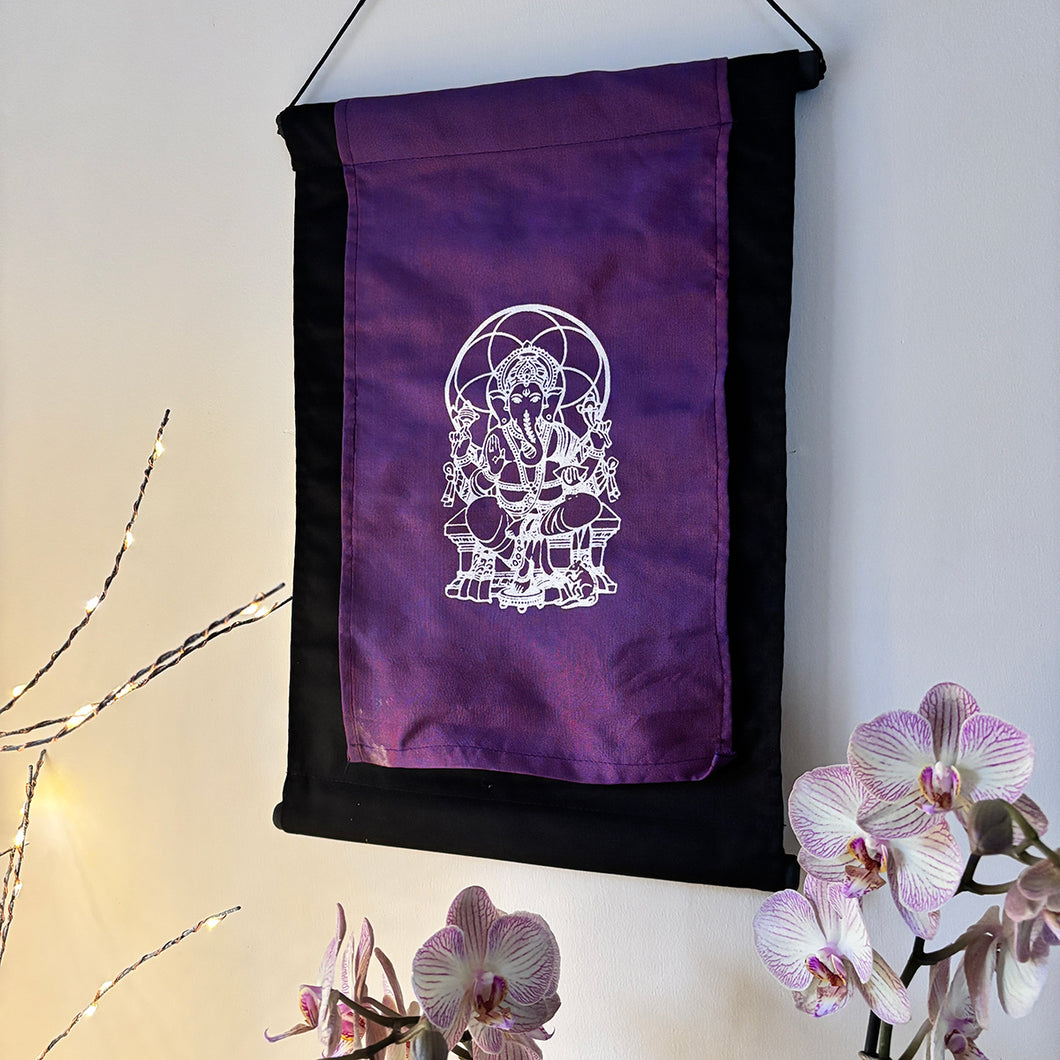 Ganesha Banner - Purple