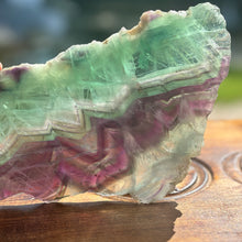 Load image into Gallery viewer, Large Rainbow Fluorite Slice
