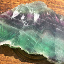 Load image into Gallery viewer, Large Rainbow Fluorite Slice
