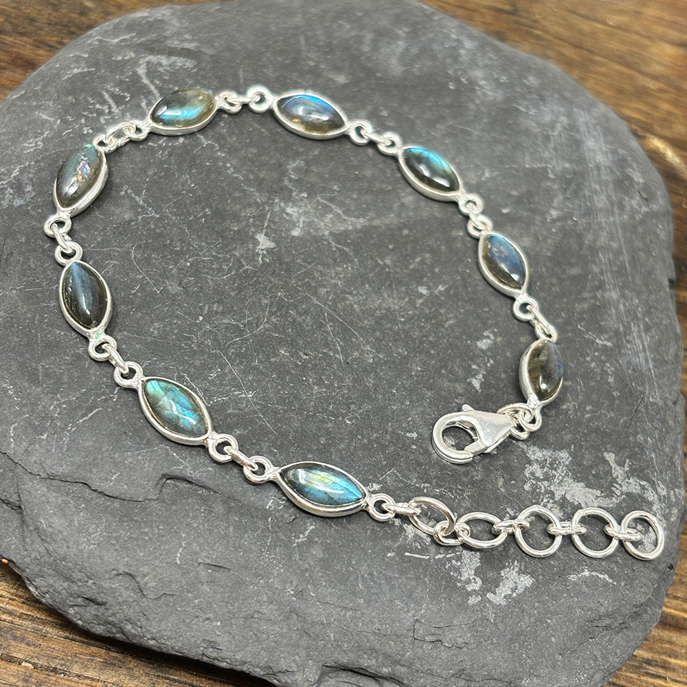 Labradorite Sterling Silver Bracelet