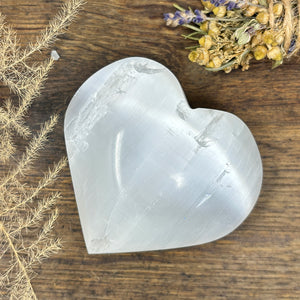 Large Selenite Heart