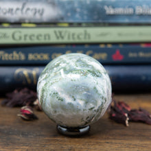 Load image into Gallery viewer, Green Moss Agate Sphere
