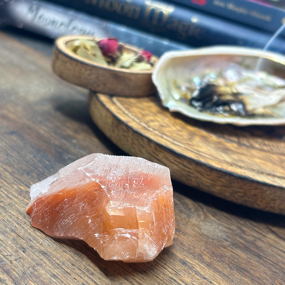 Red Calcite Raw Crystal