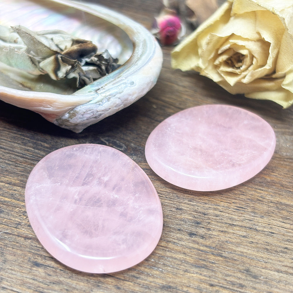 Rose Quartz Worry Stone