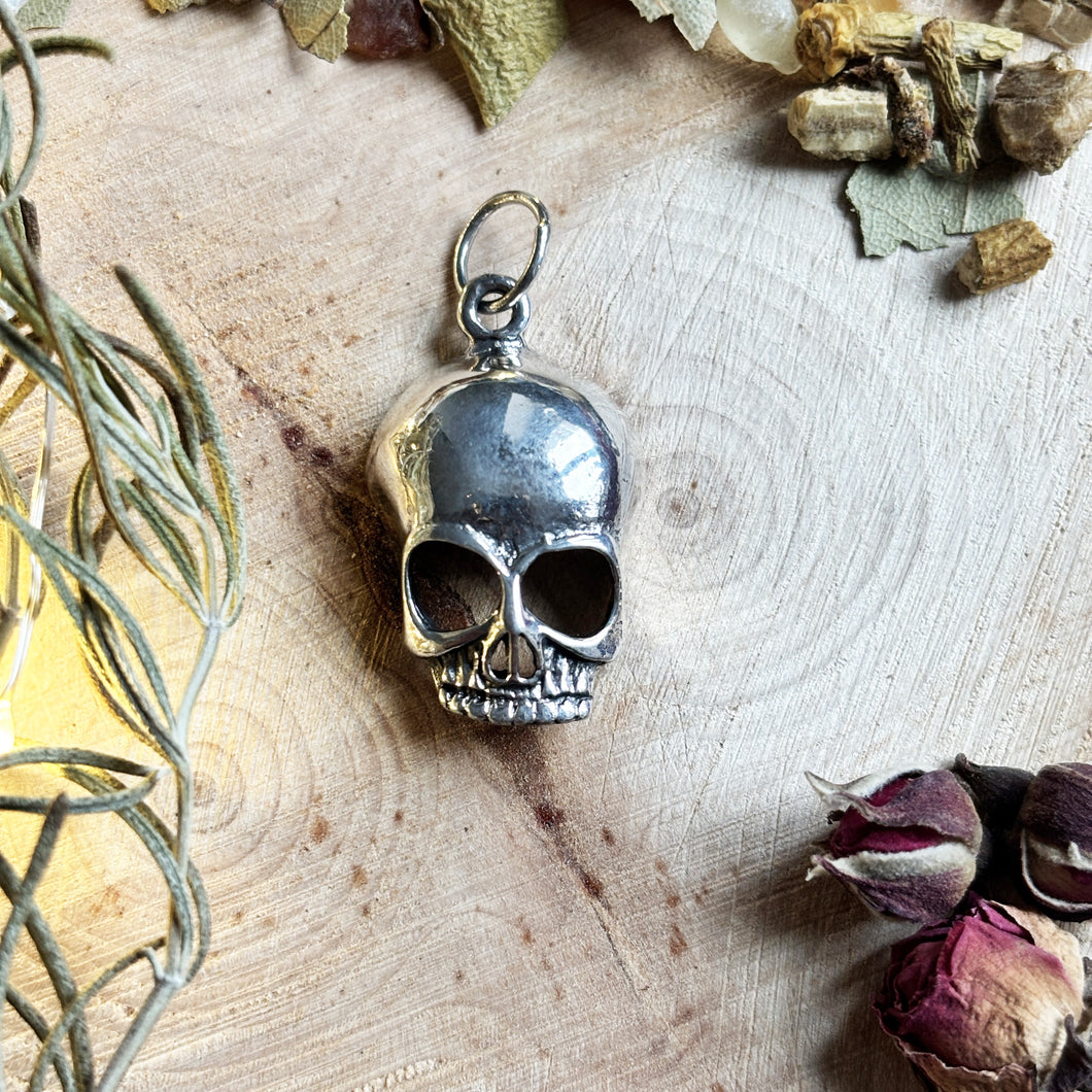 Sterling Silver Skull Pendant