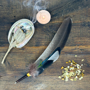 Smudging Feathers - Duck, Magpie, Love Bird