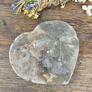 White Amethyst Heart (Large)