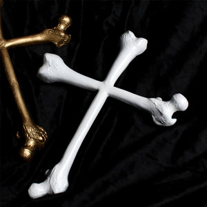 Bone Cross Wall Hanging - White