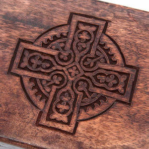 Wooden Box with Celtic Cross