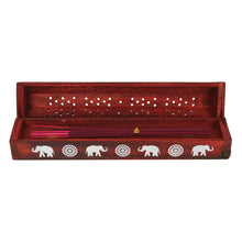 Load image into Gallery viewer, Elephant Wooden Rosewood Incense Box
