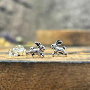 Hare Sterling Silver Studs