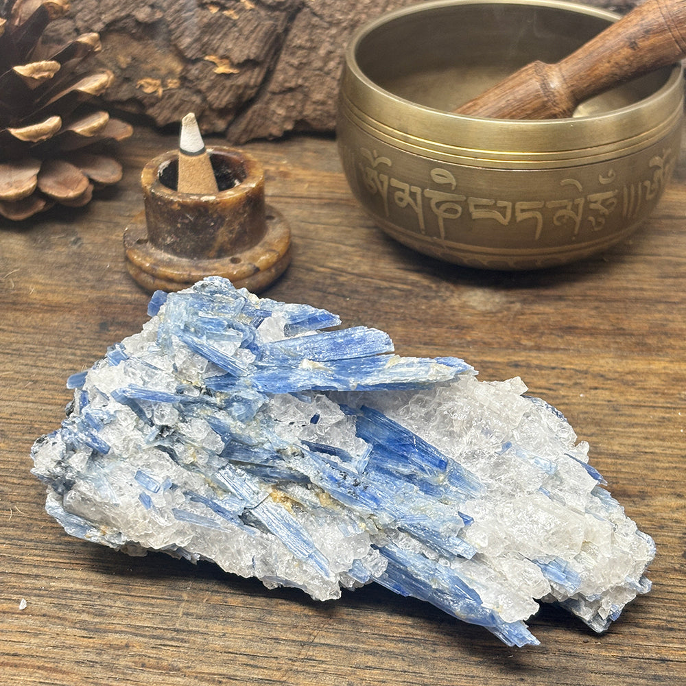 Blue Kyanite and Quartz