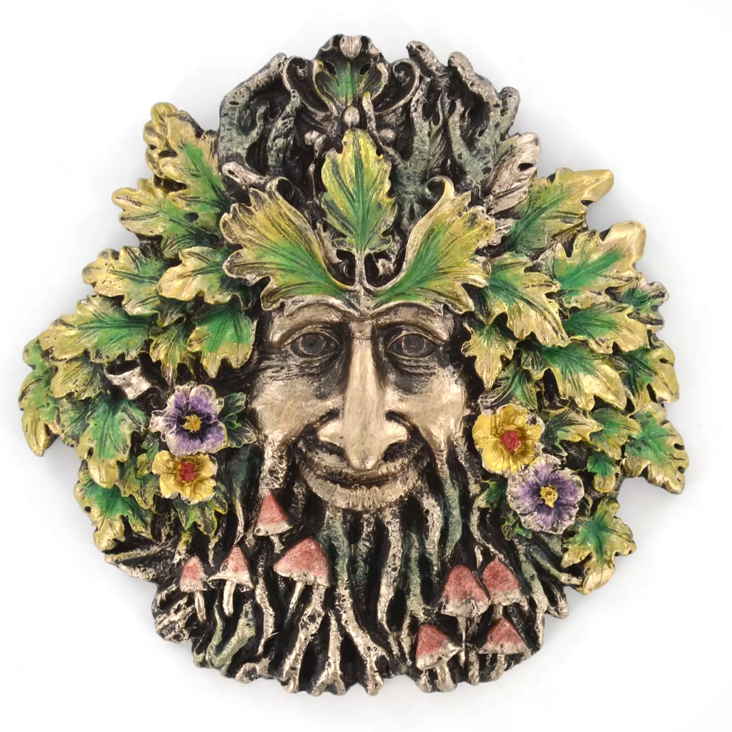 Rugosa Greenman Wall Plaque With Bronze Effect Features