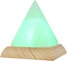 Load image into Gallery viewer, Pyramid White USB Salt Lamp - Multicolour
